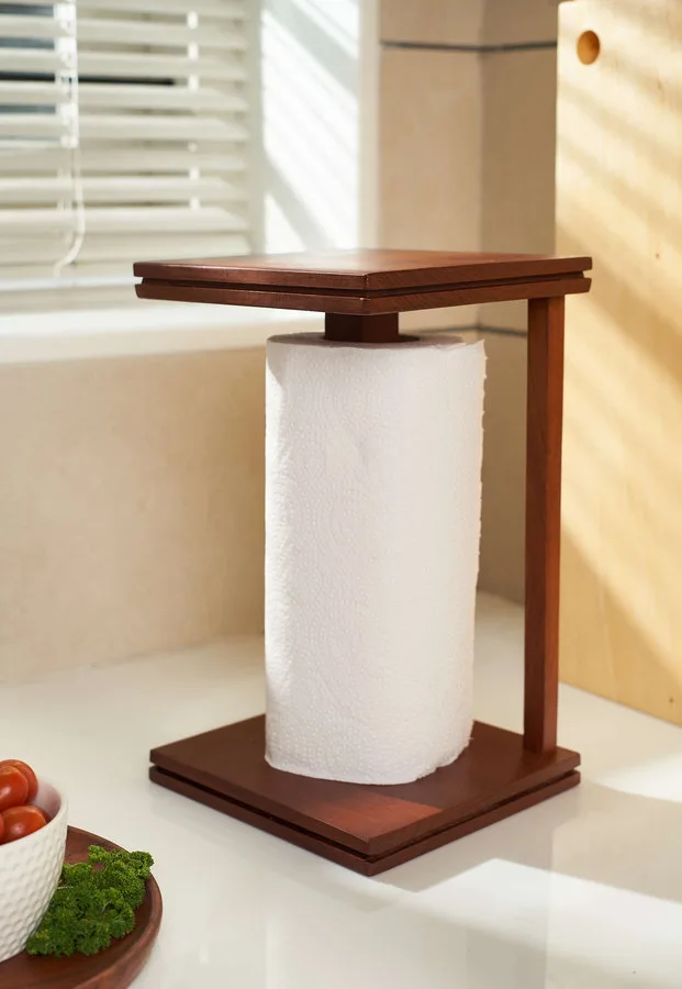 Wooden Kitchen Square tissue paper holder stand